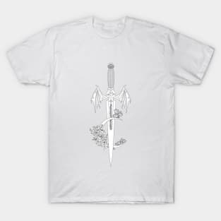 SJM Crescent City + ACOTAR Sword Art T-Shirt